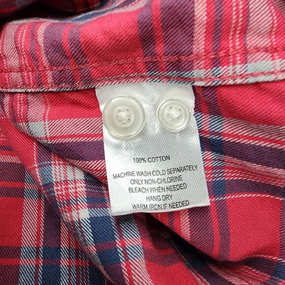 UNTUCKit Men's Pink Blue Button Up Plaid Shirt Size XL - Picture 7 of 13